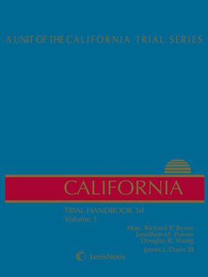 cover image of California Trial Handbook